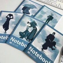 1 件动漫主题笔记本、书写板、学生练习本、厚 B5 横格日记本、返校