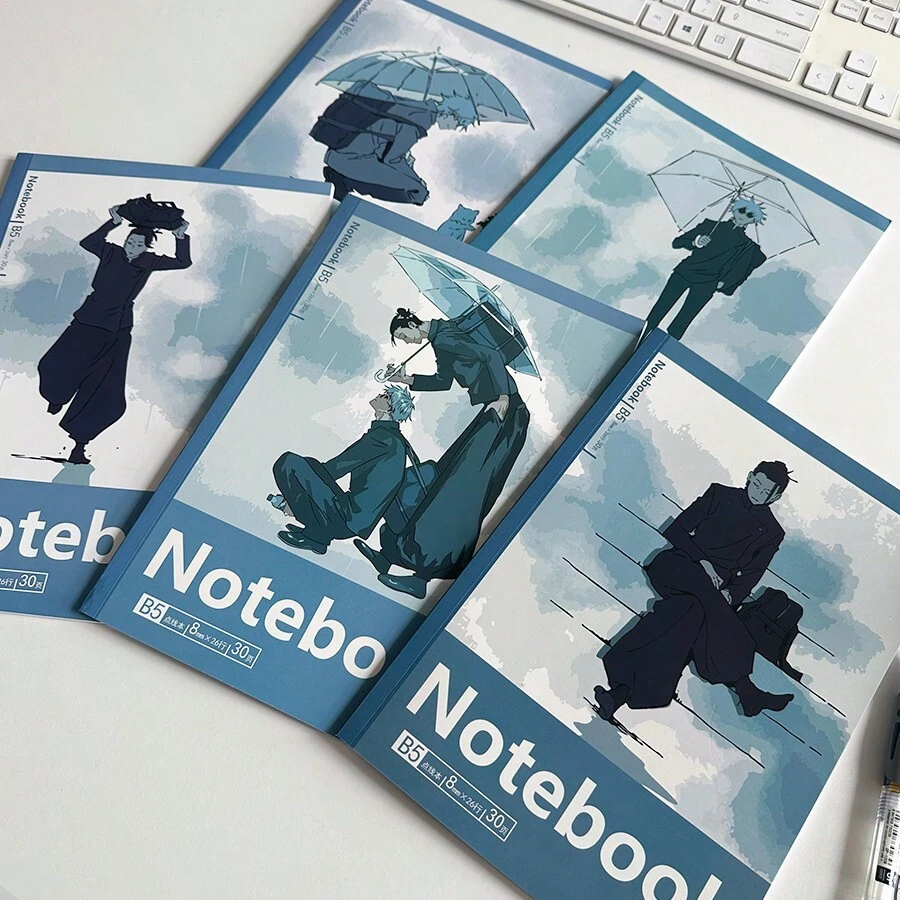 1 件动漫主题笔记本、书写板、学生练习本、厚 B5 横格日记本、返校