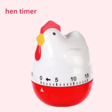 1pc Creative Chicken Shaped Mechanical Timer With Rooster, Hatching Chick, Hen, And Egg Designs, Cute Compact Countdown Timer With Loud Alarm, Suitable For Kitchen, Bedroom, Study, Workout, No Battery Required - White - View 16