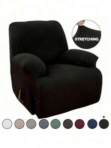 Stretch Recliner Slipcover, Couch Cover, Sofa Cover, Furniture Chair Slipcovers - 灰褐色 - 查看 7
