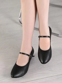 Giày khiêu vũ hiện đại dành cho nữ, đế dày, thích hợp cho khiêu vũ giao tiếp, jazz, Latin và tập luyện trong nhà. - màu đen - Xem 3