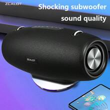 Zealot S67 无线扬声器，带肩带，户外，防水，便携式扬声器，具有响亮的立体声和震撼的低音，播放时间长达 40 小时。 - 黑色 - 查看 2