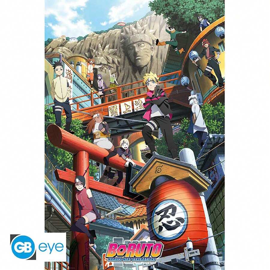 Naruto Konoha 61 X 91.5cm Maxi Poster - 彩色 - 查看 1