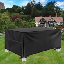 Outdoor Furniture Protection Cover – Heavy Duty Oxford Fabric – Waterproof & Windproof Anti-UV - Rectangular Patio Table Cover With Buckles & Drawstring Patio Furniture Cover Waterproof - Multicolor - View 11