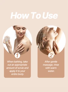 1 件装椰子香草海盐身体磨砂膏，200 克，去角质保湿，热带香味，深层清洁，温和亮肤，保湿身体护理，令肌肤柔软光滑 - 椰子香草海鹽 - 查看 6