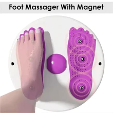 NetHong Waist Twisting Disc Body Shaping Waist Trainer Slimming Balance Board Exercisers Waist Twisting Disc, Waist Whisper With Resistance Bands And Foot Massage, Body Shaping Waist Whisper Twisting Disc Board, Waist Trainer Machine For Exercise And Toning Workout Decoration - Purple - View 7