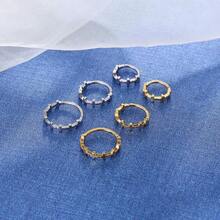 PIERCING RING SURGICAL STEEL PVD ARTICULATED SEGMENT CROSS - Bạc - Xem 2