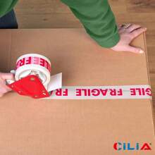 CILIA CILIA 1/3pcs 1.88 Inch X 165 Feet Fragile Tape Roll-Permanent Adhesive Care Packing Warning Labels For Shipping Box,Parcel, Package, Pallet