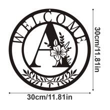 1 tấm kim loại trang trí, mặt dây chuyền nghệ thuật treo tường bằng kim loại thiết kế chữ cái cổ điển, đồ trang trí treo tường, nghệ thuật hình bóng rỗng sáng tạo, trang trí nhà trong nhà, nghệ thuật treo tường cho vườn, đồ thủ công mỹ nghệ bằng kim loại, quà tặng lễ hội, trang trí nhà, trang trí phòng, quà tặng trang trí tường sinh nhật tốt nghiệp - màu đen - Xem 18