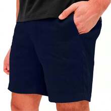 Kit 2 Beach Shorts, 1 Tactel Short + 1 Men's Linen Short Top - 藏蓝色 - 查看 3