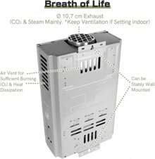 BriSunshine 12LPM Gasdurchlauferhitzer,24KW LPG Durchlauferhitzer mit Super Niedrigem 0,2 bar Startwasserdruck,für Zuhause,Wohnmobile,Kabinen,Scheunen,Geeignet für Propan & Butan