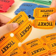 200Pcs For Classroom Raffle Tickets Single Paper Labels Drink Events Celebration Event Tickets Bulk Lottery Colorful Events,Carnivals, Entry, Class Reward, Prizes(The Numerical Code On The Lottery Ticket Is Random) - Multicolor - View 9