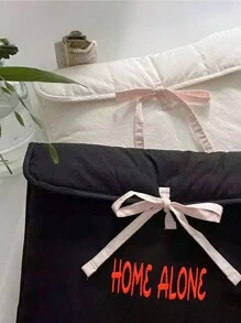 Bestickter, kundenspezifischer Ballett-Stil rosa Schleife Clip Notizbuch und Tablet Tasche, koreanischer Ballett-Stil Notizbuch Tasche mit Schleife Clip, 1-Zoll iPad Innentasche, Tablet Schutzhülle