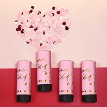 4/5 khẩu pháo hoa giấy sinh nhật có ống hoa cầm tay và ruy băng cho tiệc sinh nhật, trang trí tụ họp. Pháo hoa giấy mừng cưới, Pháo hoa giấy nhiều màu để tiết lộ giới tính, đồ dùng cho ngày lễ tình nhân, tiệc sinh nhật, đám cưới, tiệc tắm, phụ kiện tiệc, giáng sinh - trắng - Xem 2