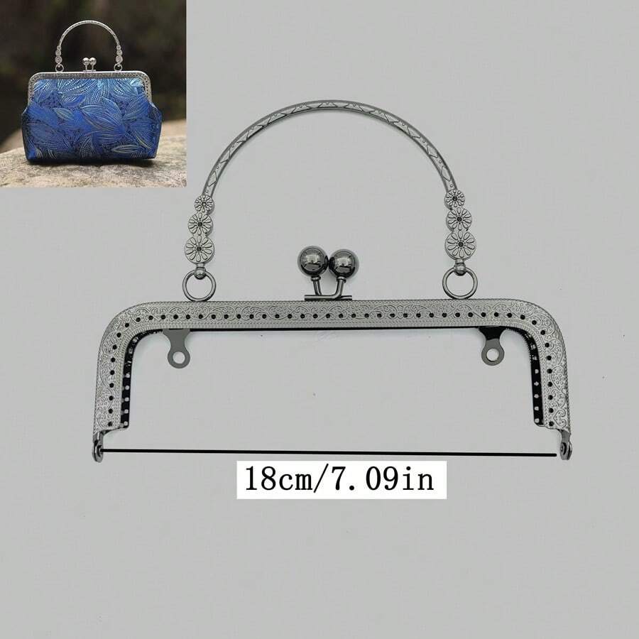 1pc Wallet Frame, Wallet Clasp, DIY Handmade Bag Lock Gifts For Women - Black - View 1