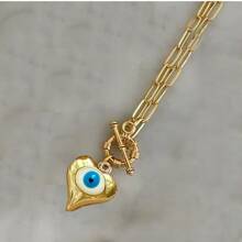 Novo colar pingente fashion Boho Joias 2024 Hamsa Sorte Olho Mau Azul Colar de Pedra Natural para Mulheres com frete por entrega