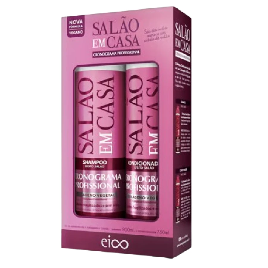 EICO KIT SHAMPOO E CONDICIONADOR SALÃO EM CASA CRONOGRAMA