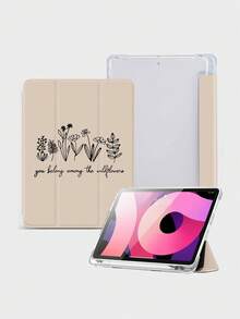 1 Ốp lưng bảo vệ máy tính bảng phẳng họa tiết đường kẻ hoa, tương thích với iPad 10,2 inch, iPad Pro 11 2021/2020/Thế hệ thứ 10, iPad Mini 4/5/6, Samsung Galaxy Tab A8 10,5 inch 2022, Matepad 10,4/Tab, có khe cắm bút cảm ứng, chức năng tự động ngủ/thức - Nhiều màu - Xem 4