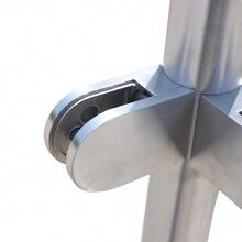 Glass Railing Post, Stainless Steel Glass Balustrade Railing Post Glass Deck - Silver - View 7