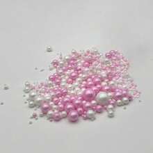 100g 金白色珍珠球蛋糕装饰洒甜珠珍珠球蛋糕装饰生日派对甜点烘焙装饰，不可食用 - 彩色 - 查看 12