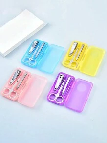 4pcs/Set Professional Nail Clipper Set - Stainless Steel Manicure Kit For Precise Cutting And Grooming - Includes Nail Clippers, Cuticle Trimmer, And File - Perfect For Home Or Salon Use- Perfect For Home Or Salon Use Practical Convenient Supplies, Daily Necessities, Travel Accessories