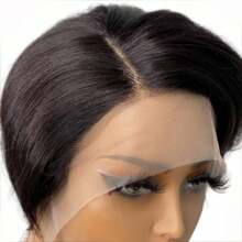 Short Human Hair Wigs Pixie Cut Straight Remy 13x4x1 Transparent Straight Bob Human Hair Wigs For Women - SNatural - View 7