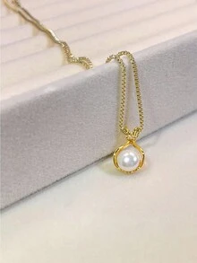 1 chiếc vòng cổ túi may mắn mới về với thiết kế độc đáo, dây chuyền xương đòn tinh tế dành cho nữ - Vàng - Xem 7