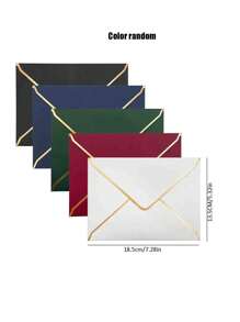 10pcs/20pcs-Color Random Christmas Envelope,Christmas Decorations,Wedding Party Invitations, Letter Mailing, Postcard Envelopes, Vintage Envelopes,Solid Color Envelopes, Paper Envelope Sets, Simple Mixed Color Paper Envelopes For Family Size Envelopes For Western And European Style Invitations, Simple Multi-Purpose Greeting Envelopes For Office Parties(Random Style)