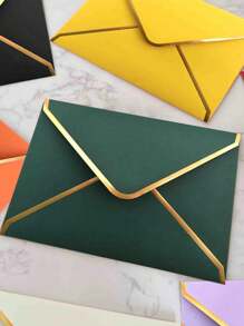 10pcs/20pcs-Color Random Christmas Envelope,Christmas Decorations,Wedding Party Invitations, Letter Mailing, Postcard Envelopes, Vintage Envelopes,Solid Color Envelopes, Paper Envelope Sets, Simple Mixed Color Paper Envelopes For Family Size Envelopes For Western And European Style Invitations, Simple Multi-Purpose Greeting Envelopes For Office Parties(Random Style)