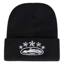 1 chiếc Mũ len đan thêu hình ngôi sao ngũ giác cho nam, Mũ ấm thời trang cho các hoạt động ngoài trời mùa đông Trang phục mùa thu Mũ mùa đông - A - Xem 5