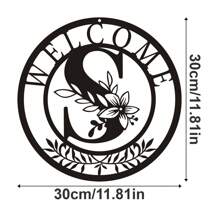 1 tấm kim loại trang trí, mặt dây chuyền nghệ thuật treo tường bằng kim loại thiết kế chữ cái cổ điển, đồ trang trí treo tường, nghệ thuật hình bóng rỗng sáng tạo, trang trí nhà trong nhà, nghệ thuật treo tường cho vườn, đồ thủ công mỹ nghệ bằng kim loại, quà tặng lễ hội, trang trí nhà, trang trí phòng, quà tặng trang trí tường sinh nhật tốt nghiệp - màu đen - Xem 23