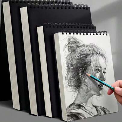 1 gói 30 tờ giấy phác thảo gáy xoắn ốc cao cấp, thích hợp cho người lớn mới bắt đầu và nghệ sĩ trở lại trường học