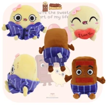 Choco And Pancake Plush Adorable Pancake Chocolate Stuffed Toy Ideal For Youth - C - View 2