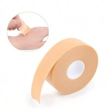 Kit 2 Fitas adesiva transparente Protetor de calcanhar e tendão de Aquiles para sapato, sapatilha e sandálias 5 Metros - Bege - Visão 4