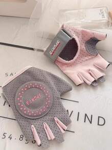 BAMANSHI 1 Pair Cycling Gloves Anti-Slip Mountain Bike Gloves For Breathable Biking Gloves Shock Absorbing MTB Bicycle Gloves Half Finger Suitable For Fitness, Yoga, Outdoor Sports Halloween