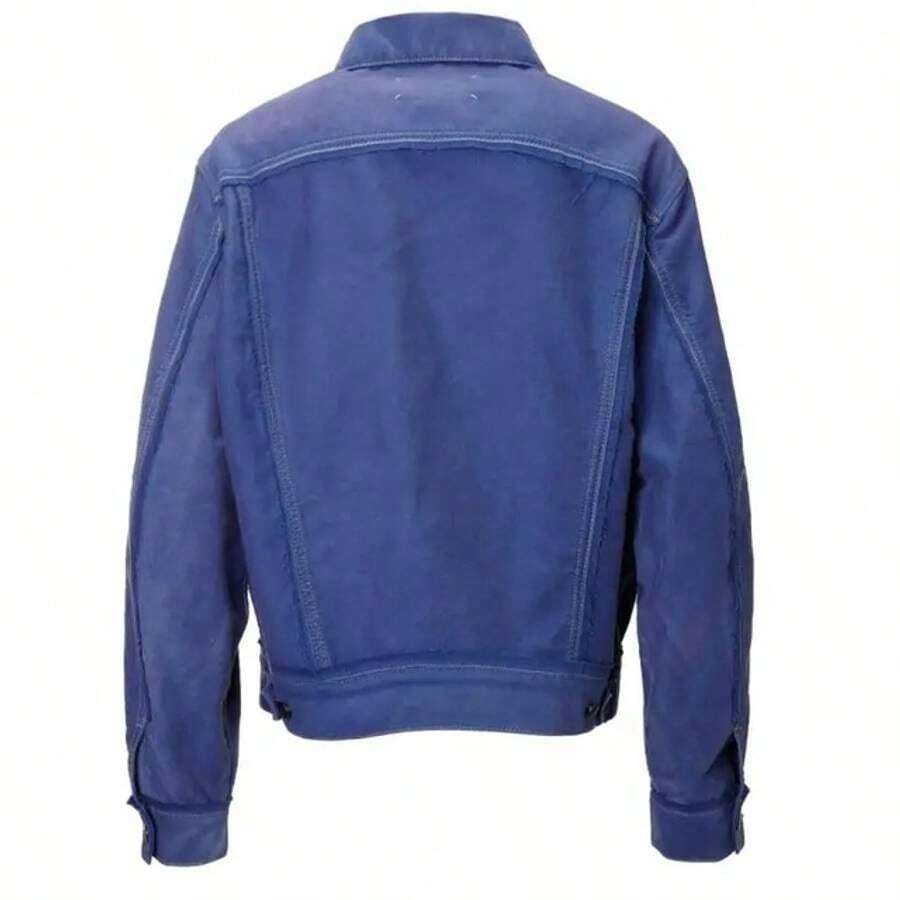Maison Margiela Worker Moleskin Jacket Cobalt Blue SHEIN USA