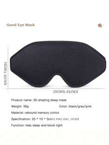 Mặt nạ che mắt mềm mại chống ánh sáng, Mặt nạ che mắt bằng bọt nhớ tích hợp mũi một mảnh, Mặt nạ ngủ tạo hình 3D, Có dây đeo vai có thể điều chỉnh, Mặt nạ mắt bằng bọt nhớ, Thiết kế 3D thoải mái, Cảm giác thoáng khí ba chiều, Thích hợp cho giấc ngủ trưa, Du lịch, Ca đêm, Yoga Thiền Du lịch Thiết yếu Tập luyện Cắm trại Thiết yếu cho kỳ nghỉ Phụ kiện kỳ nghỉ Phụ kiện du lịch Du ngoạn - Bụi hồng - Xem 9
