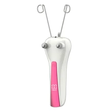 Electric Face Hair Remover With Power Display, One-Button Dual-Mode, Type-C Rechargeable Cordless Women's Facial Hair Removal Epilator - Physical Epilation, Prevents Regrowth. Pearl Powder Lubricant Needs To Be Purchased Separately