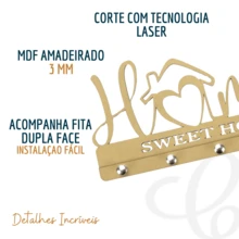 Carmisini Modern Wall Key Holder - Óxido marrón - Ver 5