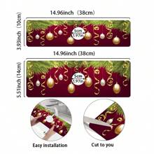 1 miếng, Miếng thấm nước bằng bùn Diatom Giáng sinh vui vẻ, Vật dụng trang trí Giáng sinh, Có thể cắt được, Miếng thấm nước cho vòi nước phòng tắm, Miếng thấm nước chống trượt chống ẩm, Phụ kiện mặt bếp. - nhiều màu - Xem 4