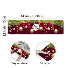 1 miếng, Miếng thấm nước bằng bùn Diatom Giáng sinh vui vẻ, Vật dụng trang trí Giáng sinh, Có thể cắt được, Miếng thấm nước cho vòi nước phòng tắm, Miếng thấm nước chống trượt chống ẩm, Phụ kiện mặt bếp. - nhiều màu - Xem 7