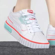 Puma Women's Contrast Color Thick Sole Casual Wedges Sneakers - White - View 3