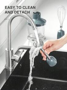 Hand Blender 1000W, Reemix 5-In-1 Electric Stick Blender, Copper Motor Stainless Steel Blade Stick Blender Mixer With Turbo Mode, Baby Food Blender With Mixing Beaker (Black) - Black - View 5