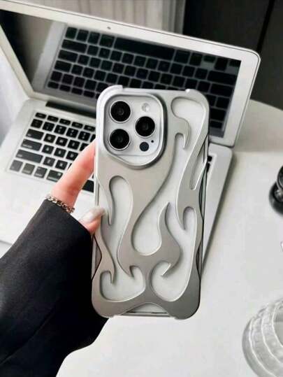 Fashionable New Hollow Flame Pattern Anti-Drop Electroplated Soft Case/Phone Case Compatible With Iphone 17, 17 Pro, 17 Pro Max, 17 Air, Galaxy, 15 Pro Max, 16 Pro Max, 16 Pro, 14 Pro Max, 14 Pro, 13 Pro Max, IPhone 16, 11, 12, 13, 14, 15, A13, A14, A15, S22 Ultra, S23 Ultra, S24 Ultra, S25 Ultra, S22, S23, S24, S25, A16, A53, A54, A55