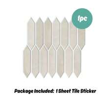 COMMOMY 3D Tile Stickers, 3D Elongated Hexagon Peel And Stick Wall Tiles, Matte, Water And Mold Proof, Thicker Design, 30 X 30cm, For Kitchen Backsplash, RVs, Renters Wall Decor, Bedroom Decor, Pink Room Decor - Multicolor - View 15