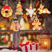 11 Stück Weihnachtsdekoration Anhänger - einschließlich Schneeflocken, Windspiele, Haus, Weihnachtsbaum und Vögel - geeignet für Feiertagsparty Deko, Heimdekoration und Geschenke zu Erntedank, Halloween, Halloween Dekoration