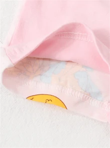 4 条装少女卡通图案休闲三角裤