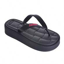 Kit 2 Soft And Comfortable Women's Flip Flops For Beach And Summer - CH.蜂蜜-黑-粉 - 查看 3