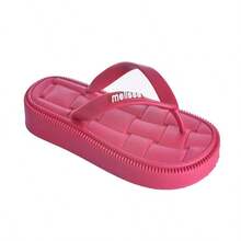 Kit 2 Soft And Comfortable Women's Flip Flops For Beach And Summer - CH.蜂蜜-黑-粉 - 查看 2