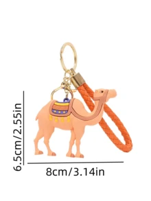 New Creative Auspicious Camel Keychain, Classy Bag/Car Keyring, Gift Pendant Decoration - Multicolor - View 5